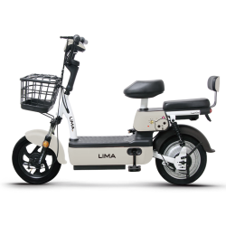 立马电动车 铅酸电池48V20Ah上班代步新国标电瓶  奶酪白