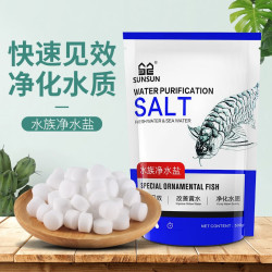 森森.小鲤 森森（SUNSUN）鱼缸盐海盐水族观赏鱼热带鱼用鱼缸消毒盐矿物盐 抑菌盐升级版（去黄水）