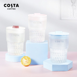 COSTA 咖世家 COSTA玻璃水杯双饮杯子女生水杯随行咖啡杯2025冷饮带吸管*1