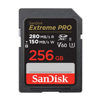 SanDisk Extreme PRO SD存储卡 256GB（UHS-II、V60、U3）