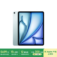 苹果 Apple iPad Air 7 M3版 13英寸 平板电脑 无线局域网机型 256GB 蓝色 MCNP4CH/A