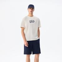 Gap 男女同款 春季款纯棉印花logo短袖T恤 755794