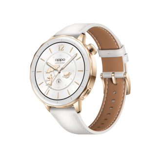 OPPO Watch X2 Mini 蓝牙智能手表 43mm 明日金 氟橡胶表带