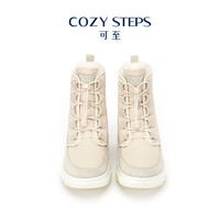COZY STEPS可至冬季圆头蛇皮纹女式厚底雪地靴8083 36