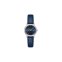 浪琴(LONGINES)瑰丽系列自动机械机芯 经典时尚 女款 瑞表 蓝色表盘 精钢表壳 鳄 蓝色表盘