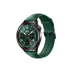 小米 Watch S4 蓝牙智能手表 47mm 黑色 棕榈绿表带