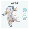 ibaby 双层纱布睡袋可拆卸袖-山岩飞鹰 100码