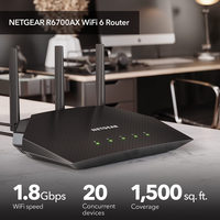 美国网件 网件 WiFi6 路由器 AX1800双频