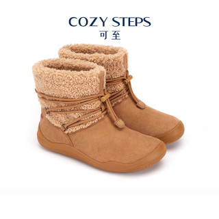 COZY STEPS可至冬季休闲系列时尚一脚蹬短靴女式厚底雪地靴8074 35