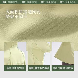 蕉下 Beneunder【防晒至指尖】周全防晒丝绒黑胶大帽檐中长款防晒衣女