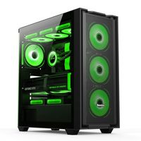 航嘉GX750C挑战者 钢化玻璃侧透台式电脑主机机箱游戏机箱（支持散热器限高165mm/360水冷/E-ATX主板） GX750C挑战者黑色 单机箱+GX750金牌全模组【额定750W】