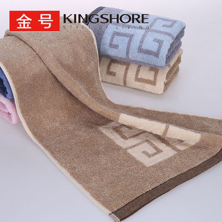 金号（KING SHORE）抗菌加厚全棉A类吸水毛巾纯棉吸水毛巾全棉舒适洗脸洗澡毛巾 抗菌/A类灰色 1条