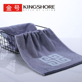 金号（KING SHORE）抗菌加厚全棉A类吸水毛巾纯棉吸水毛巾全棉舒适洗脸洗澡毛巾 抗菌/A类灰色 1条