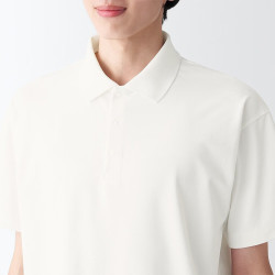 無印良品 MUJI Walker 男式 防紫外线性能 POLO衫 防晒衫防晒衣防晒服BIA05A3S 白色