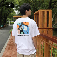 The North Face25春夏北面短袖T恤户外舒适透气TDC印花系列短袖t恤8GZ0/8GZ2 FN4/8DC1 M