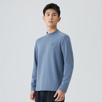 七匹狼长袖T恤秋冬舒适百搭半高领保暖上衣 009(蓝灰) 3XL (185)