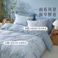 百丽丝水星家纺出品四件套2025新款床上四件套莱赛尔天丝™棉印花套件 天丝™棉四件套 床单款 ()
