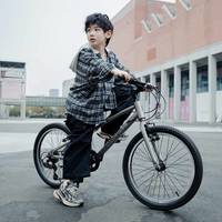 途锐达 儿童变速山地车sc700 钛金色20寸/22寸/24寸 自行车青少年