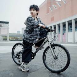 途锐达 儿童变速山地车sc700 钛金色20寸/22寸/24寸 自行车青少年