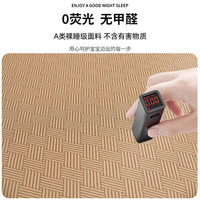 雅鹿 凉席地垫打地铺睡垫榻冰丝款-青春岁月卡其(厚约2cm) 150cm*200cm