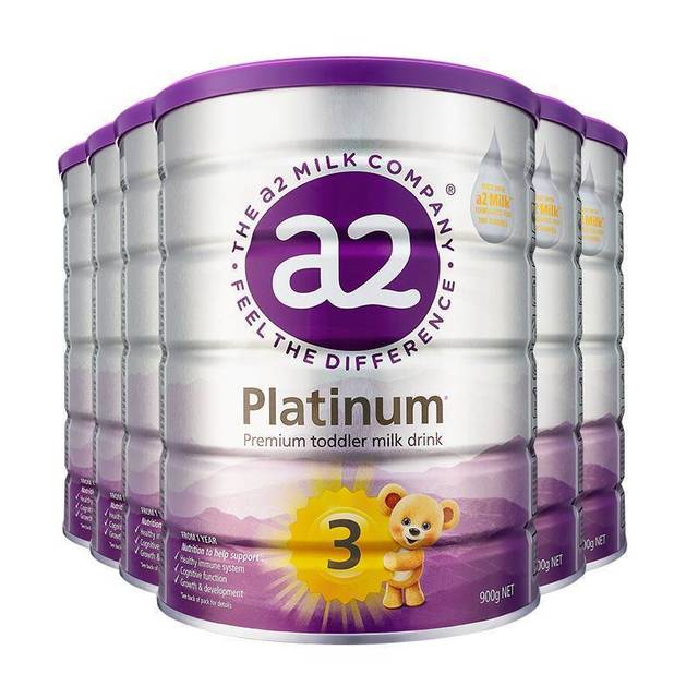 a2 新紫白金版 婴幼儿奶粉 3段900g*6罐