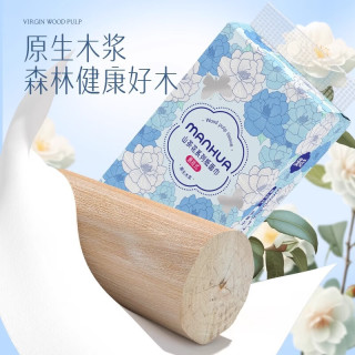 漫花 悬挂式抽纸 170mm×156mm 4层 1400张×6提