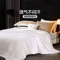 富安娜蚕丝被子空调被春秋冬厚被宿舍四季通用二合一子母被芯 空调被【100%蚕丝+磨毛面料】粉色