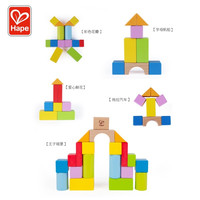 Hape 20粒益智拼搭积木大颗粒拼装儿童宝宝木质环保实木无毒玩具
