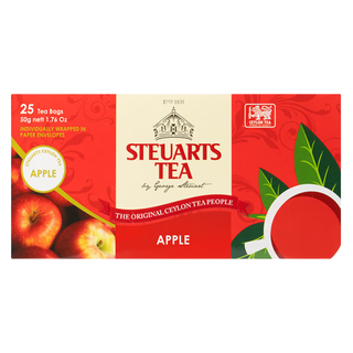 Steuarts Tea锡尔德 斯里兰卡伯爵红茶包袋泡茶冷泡热泡红茶独立茶包 50g1盒苹果红茶