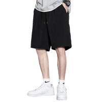 真维斯(JEANSWEST)速干短裤男士夏季新款冰丝运动休闲裤子男装薄款透气宽松五分裤男 纯色
