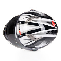 LS2摩托车头盔男女四季揭面盔可拆半盔双镜片电动车3C四季夏 FF370 白龙印 M