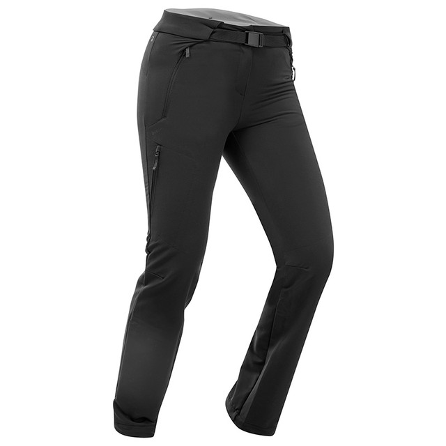 迪卡侬 DECATHLON 女裤保暖秋冬户外长裤加绒加厚防寒防水软壳登山裤子ODT1