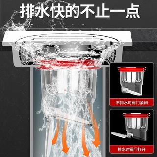 米良品 卫生间磁吸地漏防臭器内芯 3个装