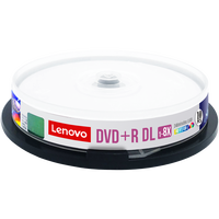 联想 Lenovo 8.5G光盘DVD刻录盘DVD+R DL大容量D9 8.5G空白光盘光碟8G光碟DL刻录光盘片DVD光盘可打印空白碟8.5G光碟