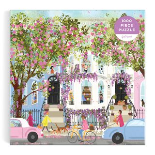 GALISON春日露台拼图1000片 手工益智玩具  约69×51cm