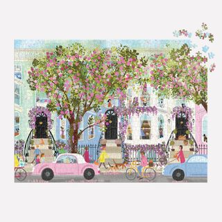 GALISON春日露台拼图1000片 手工益智玩具  约69×51cm