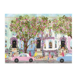 GALISON春日露台拼图1000片 手工益智玩具  约69×51cm