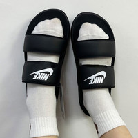 NIKE 耐克 拖鞋男鞋女鞋运动沙滩鞋双绑带轻便透气凉拖鞋休闲鞋DC0496-001 DC0496-001黑色 42