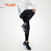 安踏儿童裤子男大童夏季透气速干跑步运动裤两件套装352425501