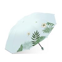小清新印花伞反向伞防晒防紫外线遮阳伞晴雨两用双人雨伞女太阳伞