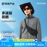 网易严选 男士防晒衣 B款:UPF50+通勤凉感款-深灰 L