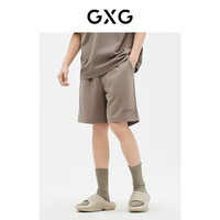 GXG男装商场同款 短裤针织休闲宽松多色百搭字母印花23年夏季新款