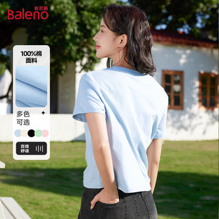  Baleno/班尼路 100%纯棉 女士短袖T恤