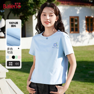  Baleno/班尼路 100%纯棉 女士短袖T恤