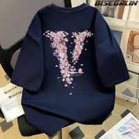 百亿补贴：比斯格林 BISEGRLIN 情侣短袖T恤 纯棉美式复古宽松印花设计