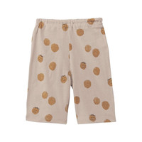 千趣会 SENSHUKAI童装婴儿衣服儿童裤子夏宝宝童趣满印轻薄棉质中裤裤子 米灰色 90 cm