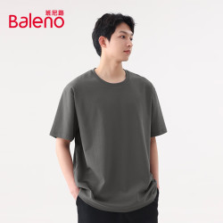 Baleno 班尼路 男女款圆领短袖T恤 88902284 纯黑 XXXL