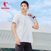 乔丹飞影PB运动短袖男士透气网孔马拉松运动服男 BHS23231216 乔丹白 M