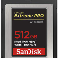SanDisk 512GB Extreme PRO CFexpress 卡 B型 SDCFE-512G-GN4NN micro sdxc 接口 XQD 内存类型 银色