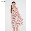 诗凡黎（'SEIFINI）诗凡黎法式浪漫碎花收腰吊带裙2024夏新款无袖洋气减龄约会裙子女  M 160/84A